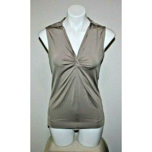 DAILY SPORTS Womens Brown Sleeveless Top Size S